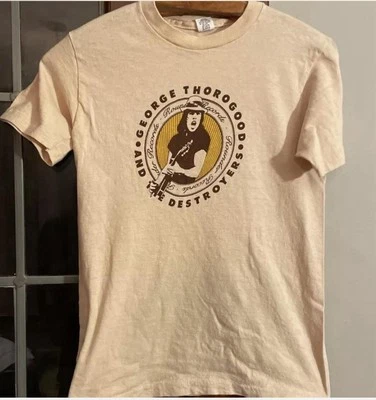 Camiseta De Colección Años 80 George Thorogood And The Destroyers Band Talla Pequeña Foto 1 de 4