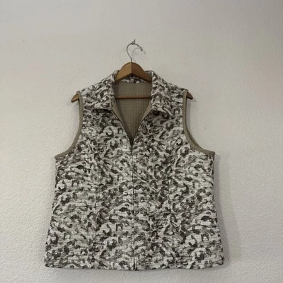 Chaleco CJ BANKS Acolchado Reversible-- Cremallera Completa - Talla XL - NUEVO SIN ETIQUETAS - Regalo para ella Foto 1 de 4