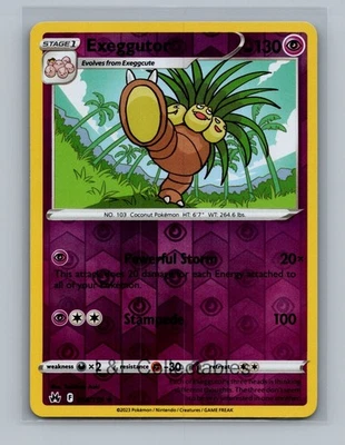 Exeggutor 058/159 - Reverse Holo - Crown Zenith - Image 1 of 2