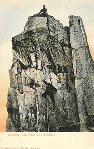 ALPINISTAS ESCALADA/ESCALADO "CARA DE UN PINÁCULO" EUROPA P/C - Imagen 1 de 2