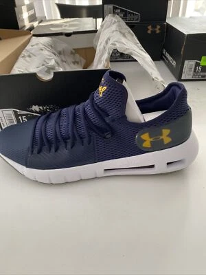 Team Issue Under Armour Cal Golden Bears UA TB HOVR HAVOC LOW 3021593-401 SZ 15 - Image 1 of 4