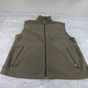 Columbia gilet pile uomo grande verde full zip caldo tasche esterne - Foto 1 di 12