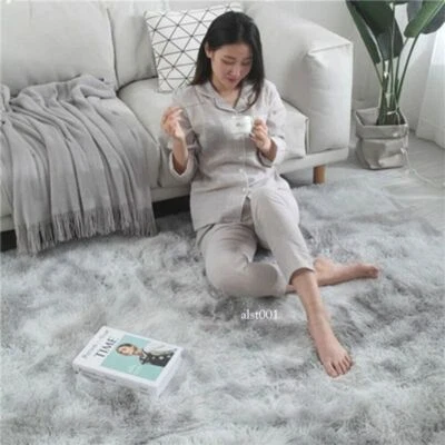 Soft Mat Thick Carpet Living Room Plush Bed Room Fluffy Floor Home Decor Rug - Image 1 of 4