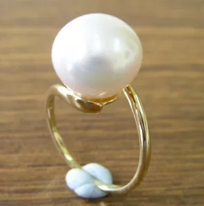 12,9 mm!! AUST SOUTH SEA PEARL 100% SIN TRATAR + ANILLO YG SÓLIDO 18ct + CERTIFICADO DISPONIBLE - Imagen 1 de 1