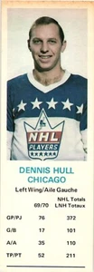 1970-71 Dad's Cookies Dennis Hull Chicago Blackhawks VG - Picture 1 of 2