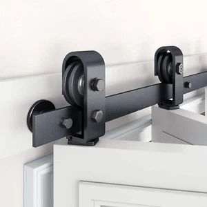 Sistema de puerta corredera plegable carril hardware para plegado de 2 puertas (sin puerta) - Imagen 1 de 18
