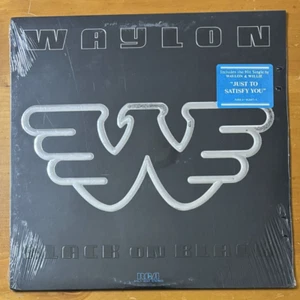 SALE! Waylon Jennings Black on Black new in plastic 1982 RCA  AHL1-4247 - Picture 1 of 3