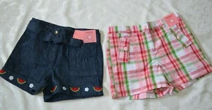 Gymboree WATERMELON PICNIC Shorts Denim or Plaid Choice Styles & Sizes NWT 7 8 9 - Picture 1 of 5