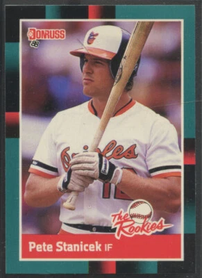 1988 Donruss The Rookies #15 Pete Stanicek Baltimore Orioles - Image 1 of 2