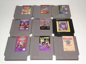 NES GAME LOT SPIRITUAL WARFARE SOLOMON'S KEY STREET FIGHTER 2010 SNAKE'S REVENGE - Picture 1 of 12