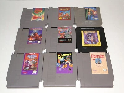 NES GAME LOT SPIRITUAL WARFARE SOLOMON'S KEY STREET FIGHTER 2010 SNAKE'S REVENGE - Image 1 of 4