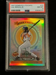 1997 Donruss Limited Exposure #37 Cal Ripken Jr PSA NM-MT 8 (pop:2, higher:0) - Picture 1 of 2