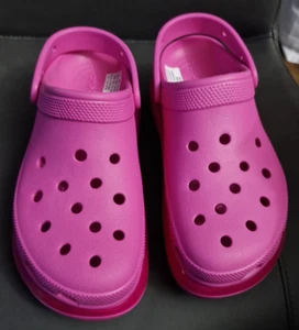 Crocs Women's Classic Mega Crush Thick Soled Clogs Juice W9/M7 - Picture 1 of 7