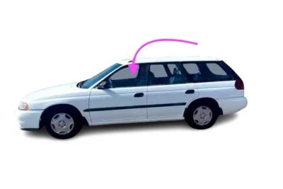 Se adapta a: 98-1999 Subaru Legacy 4D Station Wagon puerta delantera izquierda del conductor ventana de vidrio Foto 1 de 4