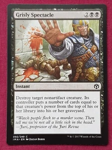Magic The Gathering ICONIC MASTERS ESPELUZNANTE ESPECTÁCULO tarjeta negra Magic The Gathering - Imagen 1 de 2