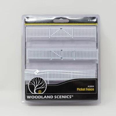 Woodland Scenics O 3004 White Picket Fence Residential Land Scenery Detail Set - Image 1 of 4