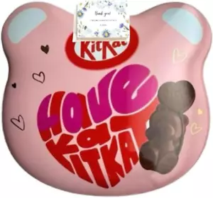 KitKat Heart Full Bear Heart Tin 7 Pieces Sales Channel Limited With gift Nestle - Picture 1 of 5