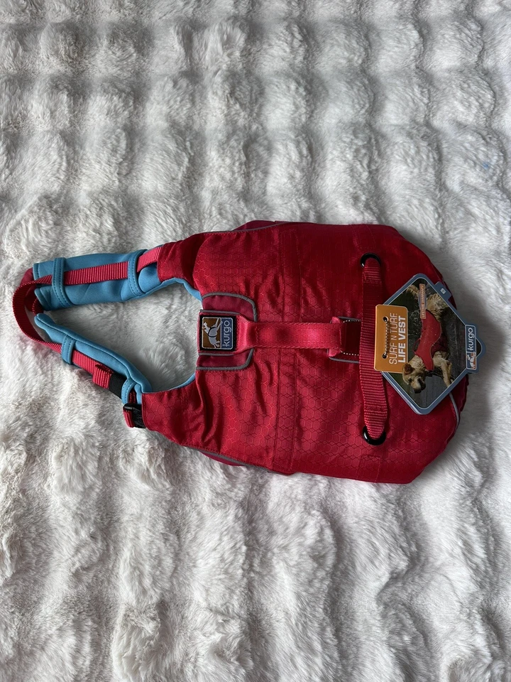 Kurgo Life Vest And Coat in One for Dogs Surf N Turf Coat Life Jacket Red Size S - Image 1 of 4