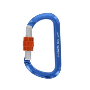 Aluminium single point spring hook. Safety screw can be operated by one hand - Picture 1 of 3