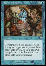 Fact or Fiction ~ Heavily Played Invasion MTG Magic UltimateMTG Blue Card