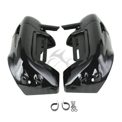 Vivid Black Lower Vented Fairings Fit For Harley Touring Electra Glide 1983-2013 - Image 1 of 4
