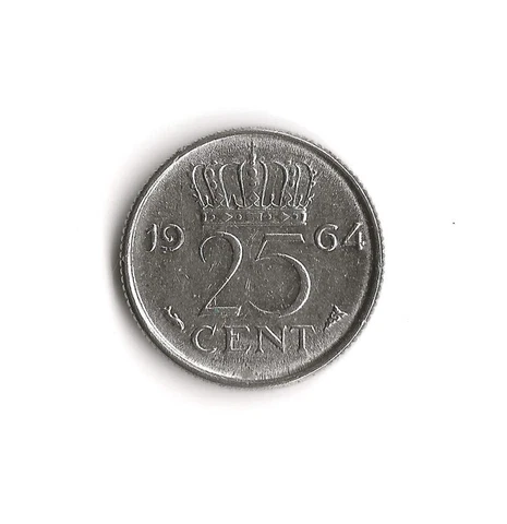 1964 Netherlands - 25 Cent - 633 Cover