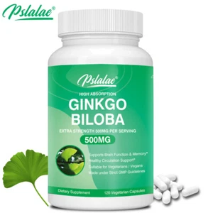 Ginkgo Biloba 500mg - Gehirngesundheit, Verbesserung des Gedächtnisses, Verbesserung der kognitiven Funktion - Bild 1 von 11
