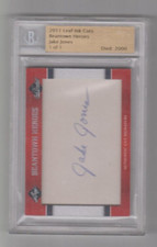 2011 Leaf Ink Cuts Beantown Heroes Jake Jones 1 of 1 Cut Signature Red Sox 