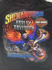 Harley Davidson Mens 2Xl Shirt Black Shenandoah Staunton Va