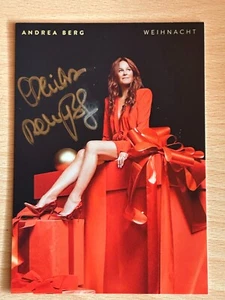 Tarjeta de autógrafo Andrea Berg original firmada #S17030 - Imagen 1 de 1