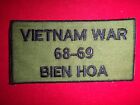 VIETNAM WAR Subdued Patch 68-69 BIEN HOA