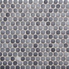 Grey Mix Penny Round Porcelain Mosaic Tile