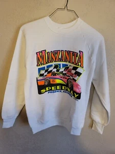 Vintage Manzanita Speedway Sweatshirt Gr. LARGE STOCK CAR RACING 90s NOS MINT - Bild 1 von 6