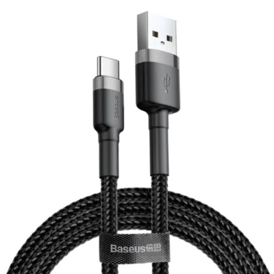 Baseus USB-A to USB-C Cafule Tough Cable 50cm / 0.5m short cable - Gray - image 1 of 4