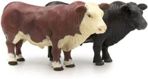 Little Buster Toys Herd Bull Set - Angus Bull and Hereford Bull 1/16th Scale - Picture 1 of 3