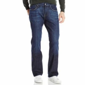 7 for all mankind man bootcut dark Wash stretch jeans size 28 - Picture 1 of 12