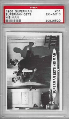 1966 The Adventures of Superman Card #51 - Picture Puzzle - Reduced - EX-MT 6 - Image 1 of 2
