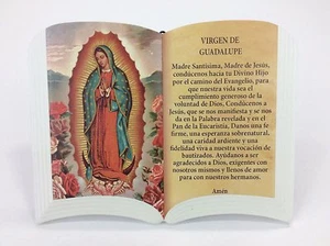 (Oración) A la Virgen De Guadalupe con soporte para mes o colgar 6" X 4" - Imagen 1 de 3