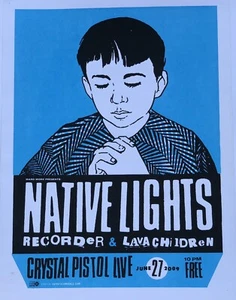 Native Lights Show Poster - Denny Schmickle- 18x24” TULSA - Picture 1 of 1