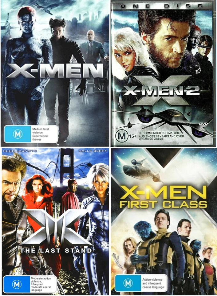 4 Marvel Movie DVD - X-Men  | X-Men 2 | Last Stand | First Class | New Sealed - Image 1 of 1