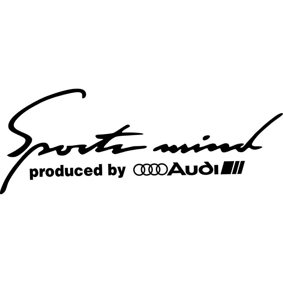 Audi Sports Mind Vinyl Decal Car Window Tumbler Laptop Mirror Bike Flask - Image 1 of 1