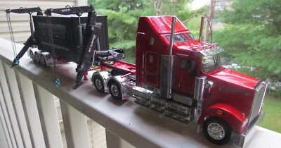 Drake Kenworth T909 Aero & Boxloader Box Loader 1/50 JUEGO ROJO ¡TOTALMENTE NUEVO! Foto 1 de 4