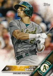 Lot of (10) 2016 Topps Mini KHRIS DAVIS Card LOT SP/1000 #598 Athletics - Picture 1 of 1