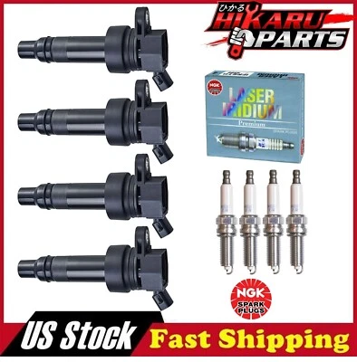4x bujías NGK y 4x bobina de encendido para Kia Forte Koup Forte5 Hyundai L4 1,6 L Foto 1 de 4