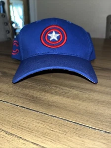 RARE Chicago Cubs Captain America Hat Special Ticket Hat July 2, 2024 Marvel - Picture 1 of 4