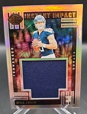 2023 Panini Illusions Will Levis Instant Impact RC Patch/Relic Titans Rookie - Image 1 of 2