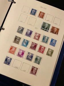 German Stamps hinged on pages 1950s-60s Hundreds See Video 1398 - Picture 1 of 24