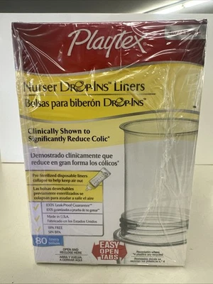 Вкладыши для детских бутылок Playtex Nurser Drop-ins — упаковка из 2 4 унций - Изображение 1 из 4