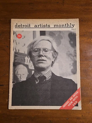 Andy Warhol, Brigid Polk & Diane Spodarek Interview Detroit Artists Monthly 1978 - Image 1 of 4