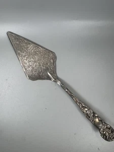 Vintage Italy Silverplated Ornate Art Nouveau Cake Pie Server, 12” - Picture 1 of 10